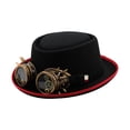 thumbnail image 3 of Sombrero Steampunk para mujer y hombre, accesorio de disfraz para fiesta, carnaval y Mardi Gras. con engranaje, 3 of 9