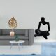 thumbnail image 2 of Estatua de pensador abstracto en forma de hoja de metal creativa nórdica, escultura decorativa para mesa, fiesta y sala de estar, decoración del hogar, 2 of 8