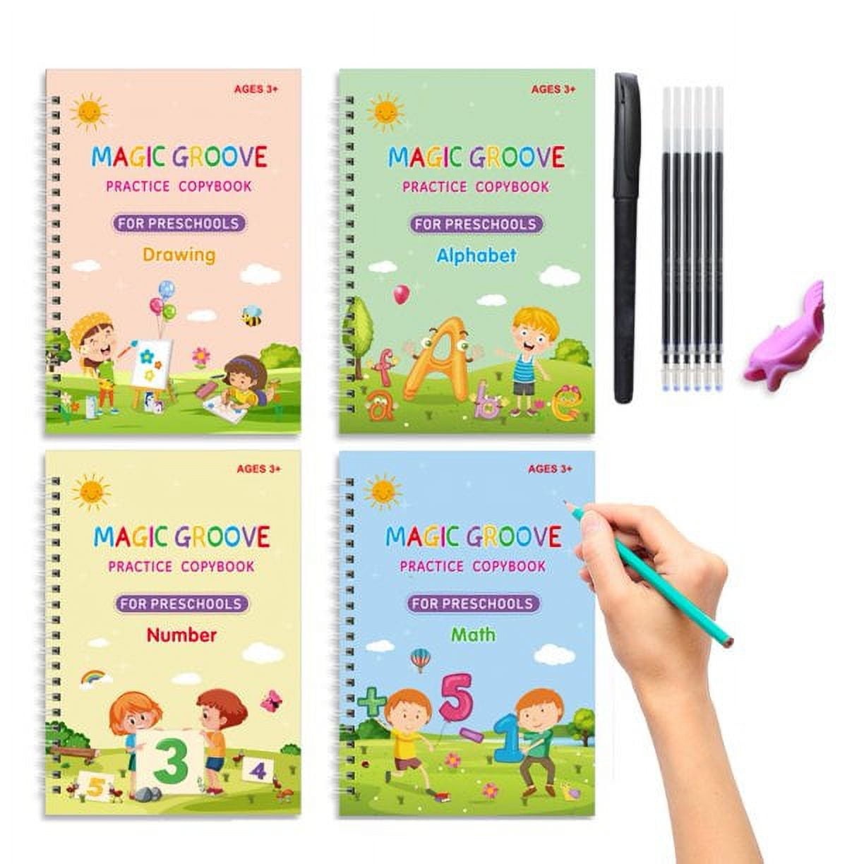 AASAVI Magic Practice Copybook for Kids, Magic Calligraphy That Can Be  Reused, Handwriting Copybook, Groove Copybook Price in India - Buy AASAVI  Magic Practice Copybook for Kids, Magic Calligraphy That Can Be