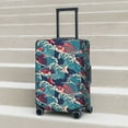 thumbnail image 6 of Rateoe Fish In The Wave Printed Luggage Cover, Suitcase Protector Fits 18-32 Inch Luggage-X-Large, 6 of 7