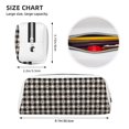 thumbnail image 3 of Uemuo Black Plaid Heart Printed Leather Pencil Case, Pencil Pouch, Portable Pencil Bag, Pen Case for& Office, 3 of 7