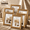 Gold-5x7-6 PACK, variant on 5x7 Picture Frames 6 Pack Black For Tabletop Wall Display