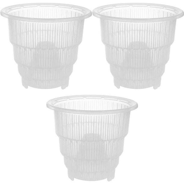 Yuarrent Macetero duradero y no deformable para plantas de interior, contenedor, flor de plástico, 3 pack/lote Jardín y Patio