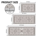 thumbnail image 2 of TECHVIDA Kitchen Rugs 3 Piece Set,Kitchen Mats for Floor,Non-Slip Machine Washable, Boho Farmhouse Hallway Doormat for Holiday, 2 of 9