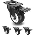 thumbnail image 1 of Juego de 4 ruedas de 50 mm con freno, ruedas giratorias de 4 piezas para muebles/transporte, ruedas para muebles, ruedas resistentes con capacidad de carga total de 300 kg, 1 of 5