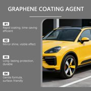 Advanced Graphene Ceramic Coating for Cars (120ml) - Extremely Hydrophobic Car Ceramic Coating Kit, 10+ Years of Long Lasting Protection, Apply After Car Wash & Paint Correction, Ultra High Gloss