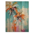 thumbnail image 3 of Designart "A Single Palm Tree VI" Floral Print on Natural Pine Wood, 3 of 5