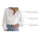 thumbnail image 4 of Camisa de Encaje para Mujer PRETTYGARDEN Manga Larga con Botones XL, 4 of 9
