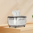 thumbnail image 3 of Soporte para Caja de Pañuelos Gloria Decorativa Transparente Negro Sostenedor del tejido, 3 of 7
