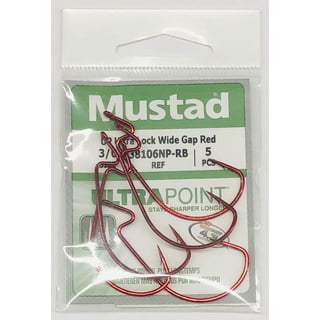 Mustad 3261-RB-6-10 Aberdeen Hook Size 6 Round Bend Light Wire