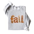 thumbnail image 2 of Trendy Faux Embroidery Fall Sweatshirt for Women, Youth and Kids Flower Sweater Gray Sweatshirt Adult Large, 2 of 4