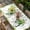 White, variant on St Patrick's Day Table Cloths for 3 Foot Rectangle Tables, Watercolor Shamrock Leaves Watering Can Green Patio Waterproof Elastic Fitted Tablecloths, Washable Rectangular Table Cover for Camping