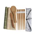 thumbnail image 1 of Wosthever Juego de alfombrillas para sushi, fabricante de sushi de bambú, rodillo de bricolaje para principiantes, Kit de accesorios para hacer rollos de Cocina y Comedor Wosthever HA020369-00, 1 of 1