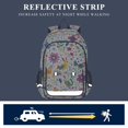 thumbnail image 5 of FORMRS Unisex School Backpack 17" Student Travel Bag with Laptop Compartment, Purple Cartoon Animals, 5 of 7