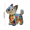 thumbnail image 4 of Border Collie Lamp Stained Glass Lamp Dog Lamp Dog Series Art Night Light Resin 5.91", cute LED night light for kids bedroom table, 4 of 5