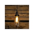 thumbnail image 4 of Quart Open Bottom Mason Jar Pendant Lamp - Rustic Brown, 4 of 5