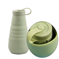 thumbnail image 3 of Botella deportiva plegable - Taza de viaje de silicona reutilizable a prueba de fugas para bebidas frías y calientes Ormromra CPB-US-CJZ574-6, 3 of 5