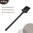 thumbnail image 5 of Uxcell 4Pcs Shaver Cleaning Brush Tools Black with 5.2 inch Plastic Handle, 5 of 5