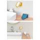 thumbnail image 5 of Jabonera azul, jabonera para ducha, baño, bañera y fregadero de cocina, jabonera que no deja marcas, jabonera, plástico, montado en la pared, soporte para teléfono celular, 5 of 5