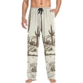 thumbnail image 4 of Wild West Desert Cowboy Ghost Pajama Pants, Men's Lounge Pants Light with Drawstring and Pockets, Christmas New Year Birthday Father's Day Gifts, Small, 4 of 7