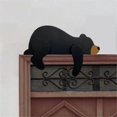thumbnail image 2 of PVC Bear Ornament PVC Bear Ornaments Wooden Bear Desktop Ornament for Bookshelf and Fireplace B, 2 of 5