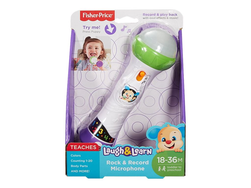 Fisher-Price Rock and Record Microphone Laugh and Learn Toddlers Play Music 1 