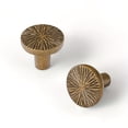 thumbnail image 1 of QUTETN 6pcs, Vintage Cabinet Handles, Antique Brass Drawer Knobs, Wardrobe Handles, Kitchen Hardware, Made Of Zinc Alloy Material, Suitable For Cabinets, Wardrobes, And Drawers, 1 of 4