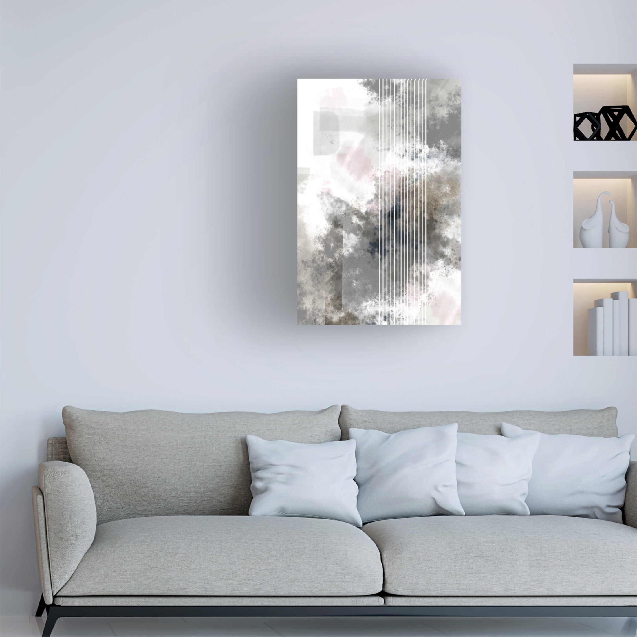 Trademark Fine Art Pictufy Studio Stripes 02 Canvas Wall Art
