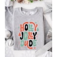 thumbnail image 4 of Holly Jolly Dude Sweatshirts for Toddlers and Kids Festive Christmas Holiday Sweater for Boys Gray Sweatshirt Youth XS, 4 of 5