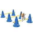 thumbnail image 1 of Dog Agility Hurdle Cone Set, Adjustable Obstacle Course Equipment, 1 of 10
