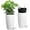 White, variant on QinaQin 2PC 22Inch Tall Round Planter,Self Watering Pots with Built-In Drainage and a Water Level Monitor for Home Office,White