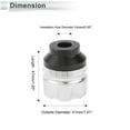 thumbnail image 4 of 14mm Motorcycle Slider Frame Aluminum Alloy Wheel Fairing Protection Crash Pad Protector Guard 41mm 47mm Silver Tone 2 Pcs, 4 of 7