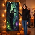 thumbnail image 4 of JHyouerji Halloween Door Cover 35x71 Inch Polyester Front Door Banner Easy Hang Door Curtain Wall Backdrop Porch Party Decor Reusable Holiday Home Decoration, 4 of 6
