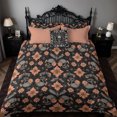 thumbnail image 4 of Spooky Floral Halloween Microfiber Duvet Cover - Pink + Black, 4 of 5