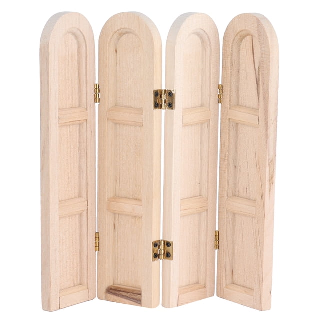 Dollhouse Furniture, Mini Wooden Screen Excellent Workmanship For Dollhouse Accessories Decorations