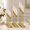 Brass Gold-4 Sets (12 Pcs), variant on 24 Black Taper Candle Holder Bulks For Wedding Party Table Decor