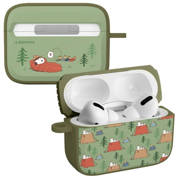 Peanuts Beagle Scouts HDX Case Cover Compatible with Apple AirPods Pro 1 & 2 (Camping) by Affinity Bands