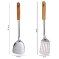 thumbnail image 2 of Juego de utensilios de cocina de acero inoxidable - 2 utensilios de cocina - Juego de utensilios de cocina antiadherentes, 2 of 5