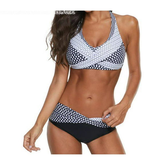 Bikinis for Women Two Piece Swimwear Polka Dots Bathing Suit Push-up Plus Size Bikini Beachwear,Suitable for Holiday, Travel and Seaside
