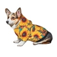thumbnail image 7 of Gaeub Diamond Bohemian Sunflower Dog Hoodie Sweatshirts Warm Dog Clothes for Small Dogs,Puppy and Cat Costume-Medium, 7 of 7