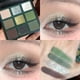 thumbnail image 3 of ZHAOCHENG Paleta de sombras de ojos verdes, maquillaje de sombras de ojos con brillo, paletas de sombras de ojos verde militar para mujeres, paleta de sombras de ojos verdes brillantes y brillantes a, 3 of 5