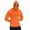 Orange, variant on BXINGOHAI Men UPF 50+ Sun Protection Breathable T Shirt Long Sleeve Workout T-Shirts with Hood Brown 3XL