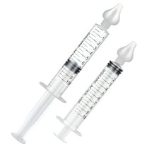 XIRQI 2PCS Portable Baby Nasal Irrigator Syringe Nose Cleaner Needle Tube Silicone Nasal Aspirator