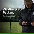 thumbnail image 4 of John Deere 3-Piece Rain Suit, Waterproof Rain Jacket and Pants Set with Adjustable Hood, Black, Large, 4 of 9