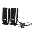 thumbnail image 1 of 2 Pcs USB Power Computer Speakers Stereo 3.5mm with Ear Jack for Desktop PC Laptop black, 1 of 5
