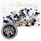 thumbnail image 1 of Accesorios para decoración de uñas, coloridos, de fondo plano, de diamante, de cristal, de metal, caja negra, taladro mixto para uñas, decoración de uñas, 1 of 2