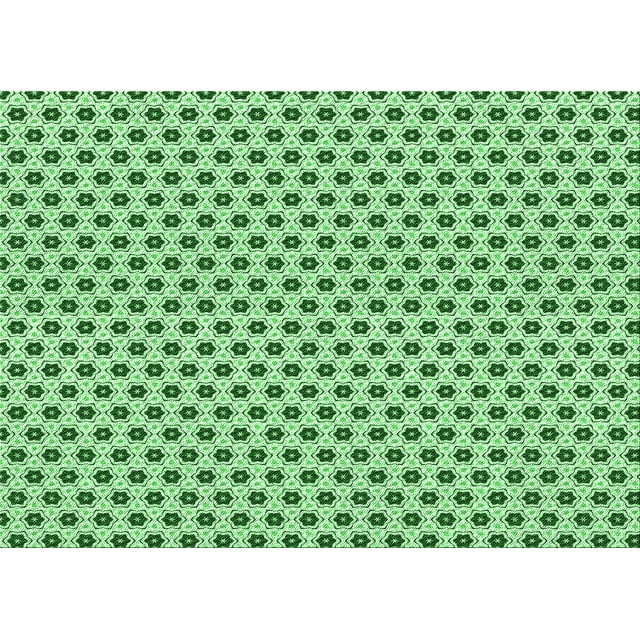 Ahgly Company Machine Washable Indoor Rectangle Transitional Pale Green Area Rugs, 7' x 10'