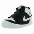 thumbnail image 2 of Nike Jordan 1 Crib Bootie Infant/Toddler Shoes Size 4, Color: Black/White/White, 2 of 2