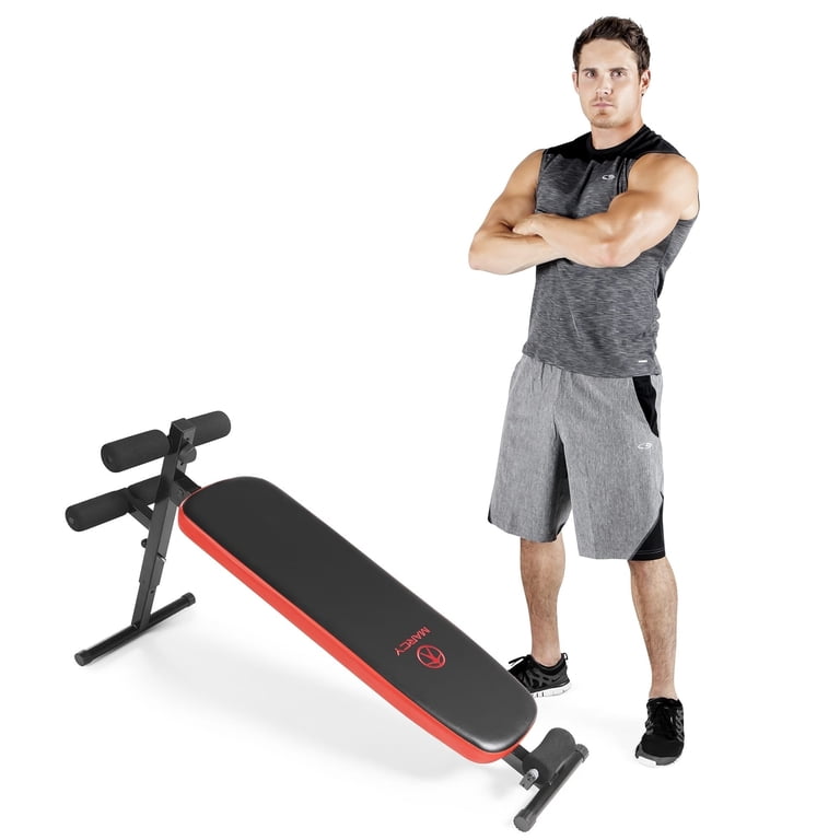 Marcy, Folding Utility Bench, SB-4606, with Headrest Slant Board