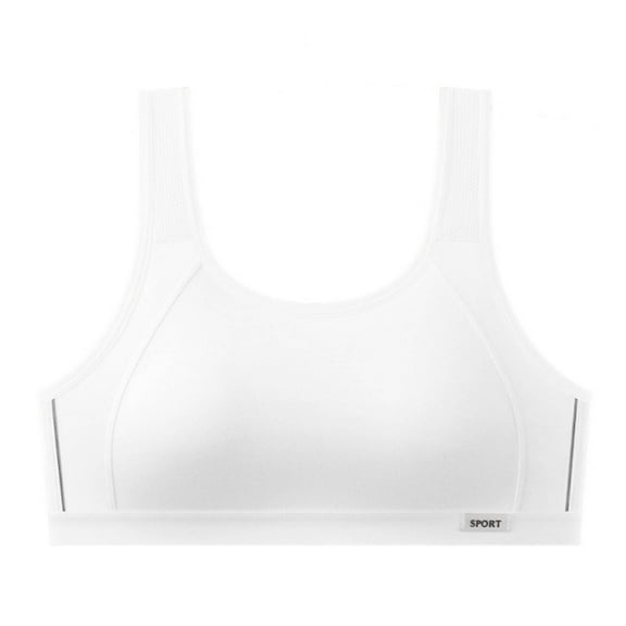 Bralettes for Girl New Student Girls Underwear for Adult Girls During Puberty Women's Sports Vests Style B-2 White 14-15 Years